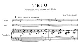 Robert Fuchs – Piano Trio No3 in F♯ minor [upl. by Zhang5]