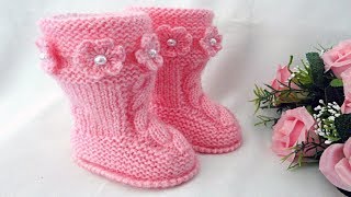 Crochet Baby Shoes  Booties Tutorial [upl. by Ppilihp]