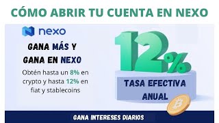 CÓMO CREAR UNA CUENTA EN NEXO [upl. by Otxilac]