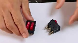 Dual Rocker Switch With Light With Double rocker button [upl. by Naihtsirc]