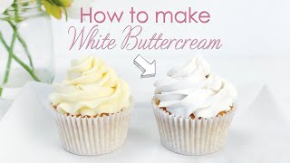 How to make your Buttercream Frosting White  Cake Decorating Tutorial [upl. by Benkley]