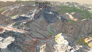 Manaslu 3D Map [upl. by Eerdna]