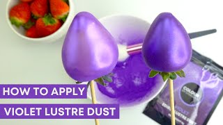 NEW  How To Apply VIOLET Lustre Dust [upl. by Darnoc717]