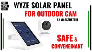 WYZE Outdoor Cam Solar Panel by Wasserstein sponsored [upl. by Lahsram811]