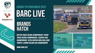 BARC LIVE  Brands Hatch  November 5th 2023 [upl. by Clementas936]