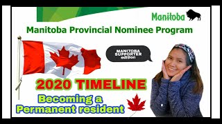 MANITOBA PROVINCIAL NOMINEE PROGRAM MPNP 2020  OUR TIMELINE  CANADA IMMIGRATION STORY [upl. by Latona110]