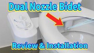 How to install Toilet Seat bidet attachment Dual Nozzle Bidet attachment installation instructions [upl. by Frye]