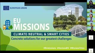 Horizon Europe Cities Mission Call for Expression of Interest  Webinar Part II [upl. by Katerina]