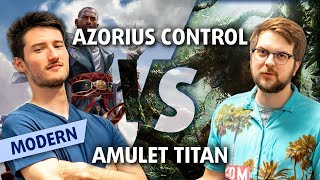 Pro Tour Champion Facedown  UW Control vs Amulet Titan [upl. by Nahn]