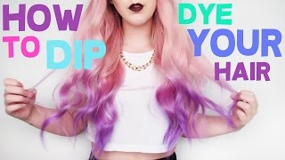 How To Dip Dye Your Hair  by tashaleelyn [upl. by Collayer]