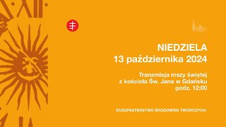 Transmisja LIVE mszy świętej z kościoła św Jana w Gdańsku [upl. by Ovatsug]