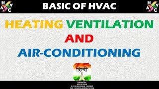 HVAC Training Basics  Heating Ventilation and Air Conditioning  Hindi Version [upl. by Tommi]