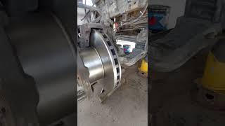 ⚒️Mercedes Actros brake Disc⚒️ Replacement 👍mechancial shortsviral germancarbrands dieselengine [upl. by Leakim]