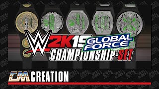 WWE 2K19  GFW CHAMPIONSHIPSET  CREATION  CatchoMania [upl. by Osterhus]