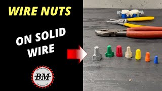 How to use a Wire Nut  to connect solid wire shorts [upl. by Benia]