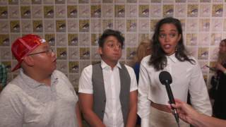 SpiderMan Homecoming Jacob Batalon Tony Revolori Tom Holland amp Laura Harrier  ScreenSlam [upl. by Ynnor900]