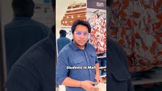 Students in Mall  Life of an Aspirants While Shopping shorts viralvideo comedy [upl. by Fia]