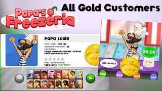 Papas Freezeria All Gold Customers [upl. by Avigdor]