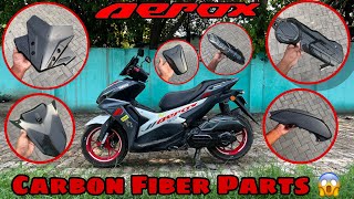 India’s First Aerox 155 With Carbon Fiber Parts 😱  Aerox 155 Modified  Techno khan [upl. by Par]