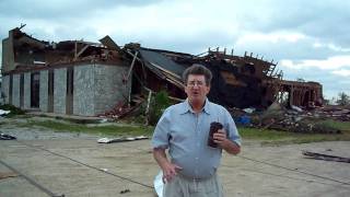 Hammer Sedalia Missouri tornado damage message of hope [upl. by Oiratno]