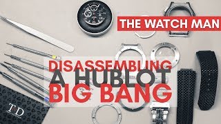 Disassembling a Hublot Big Bang T4D watch review [upl. by Neelac365]