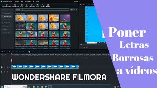 ¡Tutorial Filmora 12 Cómo Hacer Letras Borrosas  Edición para Principiantes [upl. by Bennink]