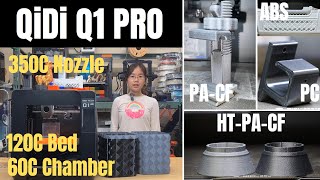 QiDi Q1 Pro Full Review Actively heated chamber 350C nozzle 120C heated bed [upl. by Solley403]