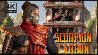 Mortal Kombat 1  Scorpion Carbon Klassic Towers Gameplay  4k 60ᶠᵖˢ ✔ [upl. by Marcus]