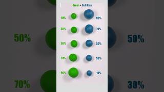 Green vs Dull Bluevery satisfying Color Mixing colormixing art [upl. by Johppah32]