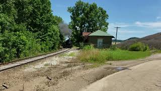 Hocking Valley Scenic Railway 060 number 3  Haydenville Depot [upl. by Turnbull]