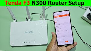 How to setup tenda f3 router [upl. by Ilehs]