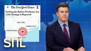 Weekend Update Trump Claims Biden Is on Cocaine Earthquake Rattles Northeast  SNL [upl. by Yrannav]