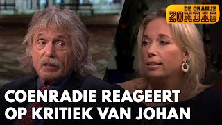 Ingrid Coenradie Justitie en Veiligheid reageert op stevige kritiek Johan Derksen [upl. by Sinegra]