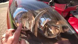 How to change a headlight bulb on a Vauxhall Opel Zafira b [upl. by Anahgem]