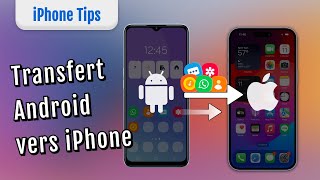 Passer Android vers iPhone 1616 Pro Migrer toutes les données vers iOS SANS PC SANS PERDRE DONNEES [upl. by Maxey]