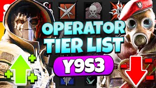 The ULTIMATE Y9S3 Tier List in Rainbow 6 Siege [upl. by Tryck]