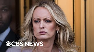 Trump watches as Stormy Daniels spars with defense in quothush moneyquot trial [upl. by Ydnys]