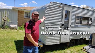 Camper Bunk Bed Frame Construction youtube [upl. by Ibob955]