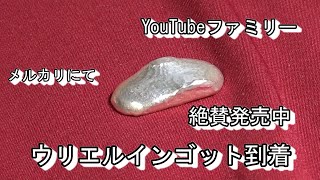 【ウリエルインゴット】YouTubeファミリーウリエルさんの販売している銀インゴットが到着しました。 [upl. by Ikkim]