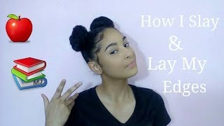 How To Slay And Lay Your Edges For School [upl. by Eliga]