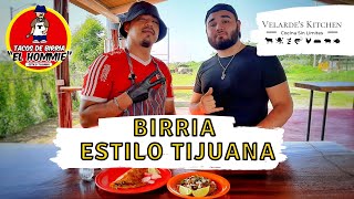 BIRRIA ESTILO TIJUANA en la birriería quotEL HOMMIEquot 🔥🐄🌵 [upl. by Ott]