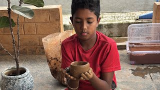 Easy pottery making for beginners potterymaking wheelpottery kaviartstudio [upl. by Nathalie]