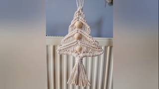 Choinka makrama  macrame christmas tree [upl. by Ettebab]