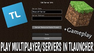 How To Play Multiplayer amp Servers On Minecraft Tlauncher Bedwars Factions Skywars amp Much More [upl. by Yecats]