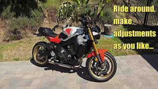 2024 YAMAHA XSR 900  Suspension Adjustments [upl. by Hartfield76]