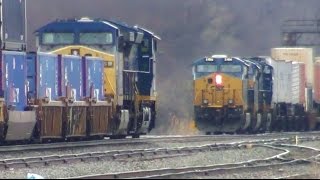 CP Freight Train Through Pewaukee [upl. by Nahtal489]