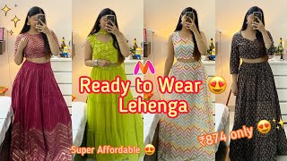 Ready to Wear Lehenga Haul 🤩😍  Myntra Lehenga Haul  Jasmin Kaur 🌸 [upl. by Chun]