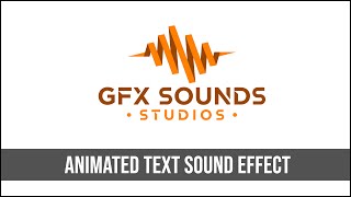 Animated Text Sound Effect [upl. by Nerral]