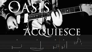 Oasis  Acquiesce Live at Knebworth Intro Guitar Tabs [upl. by Lucretia]