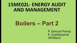 Performance of Boilers in Tamil  ENERGY AUDIT AND MANAGEMENT  Lecture 3 [upl. by Orford853]